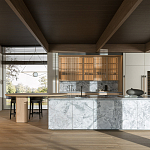 Кухонный гарнитур из натурального камня и дерева INTERSECTION Dada Engenereed Kitchen варинант исполнения - 1 | Loft Concept в Брянске