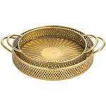 Поднос железный Gold Mesh варинант исполнения - 1 | Loft Concept в Брянске