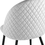 Мягкий стул в сером велюре Miruna Chair варинант исполнения - 6 | Loft Concept в Брянске