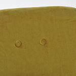 Кресло велюровое горчичного цвета Diaspro Mustard Armchair варинант исполнения - 5 | Loft Concept в Брянске