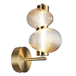 Бра с 2-мя рифлеными стеклянными шарами Marcelh Light варинант исполнения - 6 | Loft Concept в Брянске