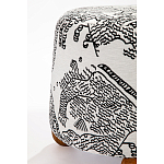 Пуф Wakonda с Круглыми ножками Черно-Белый орнамент варинант исполнения - 3 | Loft Concept в Брянске