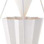 Люстра светодиодная белая геометрической формы с рифленым плафоном White Geometric Lamps варинант исполнения - 2 | Loft Concept в Брянске