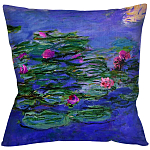 Подушка декоративная с цветочным принтом Impressionism in Art варинант исполнения - 1 | Loft Concept в Брянске
