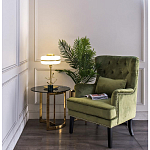 Столик журнальный золотой с темным стеклом Tastiness варинант исполнения - 3 | Loft Concept в Брянске