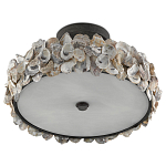 Потолочный светильник круглый с абажуром из устричных раковин Sea Ravens варинант исполнения - 4 | Loft Concept в Брянске