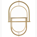 Комплект из 2-х приставных столиков на металлическом основании цвета латунь Ambassador варинант исполнения - 3 | Loft Concept в Брянске