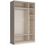 Шкаф 3-х дверный с зеркальными дверями Satin Furniture варинант исполнения - 2 | Loft Concept в Брянске