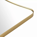 Зеркало золотистое с закруглёнными углами Thin Frame варинант исполнения - 3 | Loft Concept в Брянске
