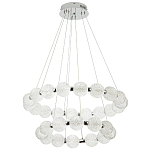 Светодиодная двухъярусная кольцевая люстра хром Crystal Globule Chandelier Chrome варинант исполнения - 2 | Loft Concept в Брянске