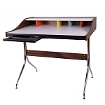 Письменный стол с 2-мя чёрными выдвижными ящиками и нишей с цветными разделителями Ballan варинант исполнения - 2 | Loft Concept в Брянске