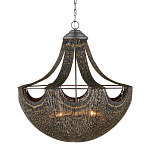 Люстра в форме колокола с декором из тонких железных нитей Jagged Pattern варинант исполнения - 3 | Loft Concept в Брянске