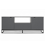 ТВ-тумба цвета графит с  2-мя дверцами и ящиком Strict Lines варинант исполнения - 2 | Loft Concept в Брянске