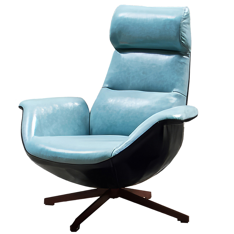 Кресло Ryan Armchair Голубой Черный Кресло Ryan Armchair Голубой Черный в Брянске | Loft Concept