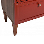 Тумба прикроватная красная из массива бука с 2-мя ящиками Wenge Light варинант исполнения - 4 | Loft Concept в Брянске