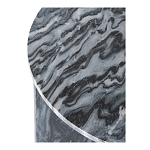 Столик кофейный с столешницей из черного мрамора Compact Black Marble Table варинант исполнения - 5 | Loft Concept в Брянске