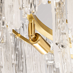 Люстра круглая с прозрачными стержнями разной длины Textured Glass Chandelier варинант исполнения - 6 | Loft Concept в Брянске