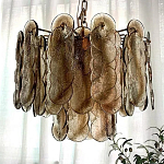 Люстра из круглых стеклянных элементов Vienna варинант исполнения - 3 | Loft Concept в Брянске