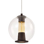Подвесной светильник с плафоном в форме шара Inner Gleam Orb black  варинант исполнения - 1 | Loft Concept в Брянске
