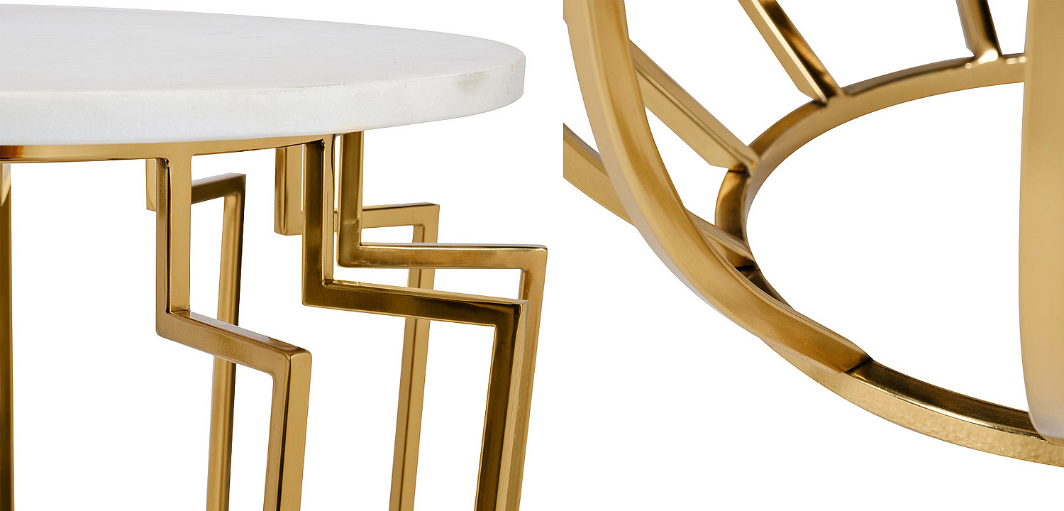 Приставной стол Embret Marble Side Table Приставной стол Embret Marble Side Table - Loft-Concept в Брянске
