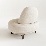 Кресло Vinsen обивка букле молочного цвета варинант исполнения - 2 | Loft Concept в Брянске