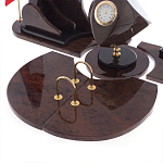 Настольный письменный набор из природного камня обсидиана коричневого Team leader варинант исполнения - 4 | Loft Concept в Брянске