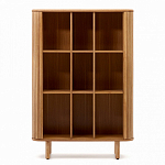 Буфет из ясеневого шпона с открытыми полками и 2-мя раздвижными дверями Toinette варинант исполнения - 3 | Loft Concept в Брянске