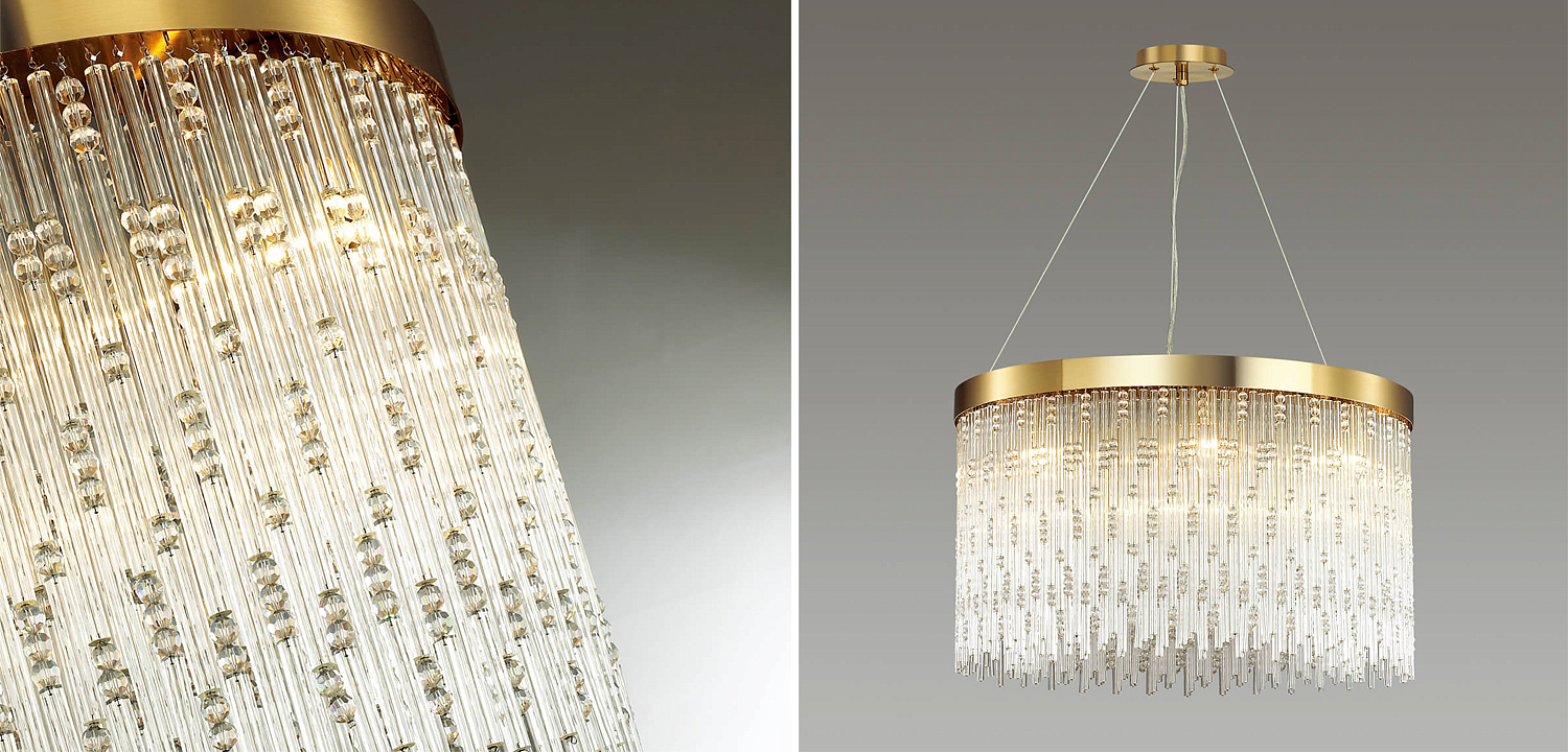 Люстра Hailstorm Rain Kerri Chandelier gold 60 Люстра Hailstorm Rain Kerri Chandelier gold 60 - Loft-Concept в Брянске