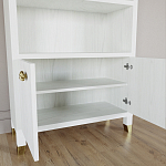 Книжный Стеллаж Elsa Dreams White с задней стенкой варинант исполнения - 3 | Loft Concept в Брянске