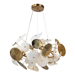 Люстра с белыми и золотистыми цветами Dahlia Flowers Lamp варинант исполнения - 3 | Loft Concept в Брянске