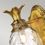 Бра для ванных комнат с прозрачным стеклянным плафоном в форме ананаса и декоративным основанием с рельефным узором Hinkley варинант исполнения - 2 | Loft Concept в Брянске