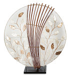 Настольная лампа из перламутра и дерева на подставке Indonesian Petal варинант исполнения - 3 | Loft Concept в Брянске