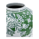 Ваза с зелеными цветочными и птичьими мотивами Vase Inspired by Nature варинант исполнения - 3 | Loft Concept в Брянске