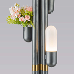 Торшер светодиодный с серым металлическим каркасом Generosity варинант исполнения - 3 | Loft Concept в Брянске