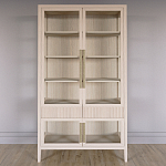 Витрина Primo со стеклянными фасадами и 2 ящиками Светлый дуб варинант исполнения - 1 | Loft Concept в Брянске