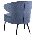 Современное мягкое кресло на металлических ножках Rakush Blue варинант исполнения - 4 | Loft Concept в Брянске