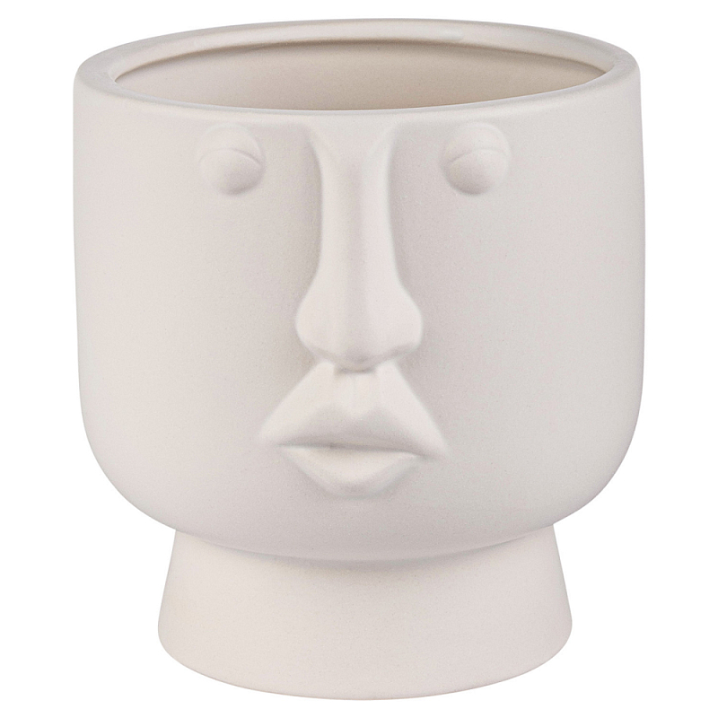 Ваза керамическая Face forever One Белый Ваза керамическая Face forever One Белый в Брянске | Loft Concept