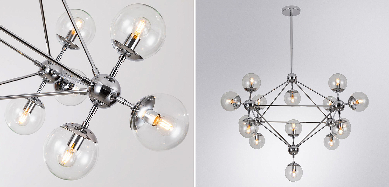 Люстра Modo Chandelier Chrome 15 Люстра Modo Chandelier Chrome 15 - Loft-Concept в Брянске