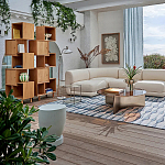 Приставной столик из массива манго Tom-tom Grey варинант исполнения - 4 | Loft Concept в Брянске