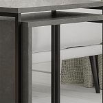 Комплект из 2-х приставных столов серого цвета из дерева ZIGOSH RETRO GREY варинант исполнения - 4 | Loft Concept в Брянске