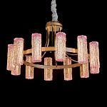 Люстра круглая с текстурными цилиндрическими плафонами Glimpse варинант исполнения - 1 | Loft Concept в Брянске