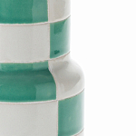 Ваза из фаянса Brighter than the Stars с шахматным принтом бирюзового цвета  варинант исполнения - 2 | Loft Concept в Брянске