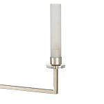 Люстра с 6-ю белыми матовыми плафонами из стекла в форме цилиндра Longitude варинант исполнения - 1 | Loft Concept в Брянске