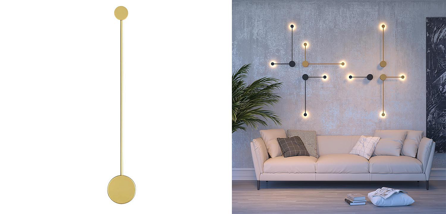 Бра Pin Wall Light Gold 70 Бра Pin Wall Light Gold 70 - Loft-Concept в Брянске