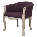 Кресло низкое в стиле прованс Louis French Armchair violet flax варинант исполнения - 2 | Loft Concept в Брянске