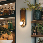 Бра с декором из плетеного бамбука Wicker Oval Lamp варинант исполнения - 3 | Loft Concept в Брянске