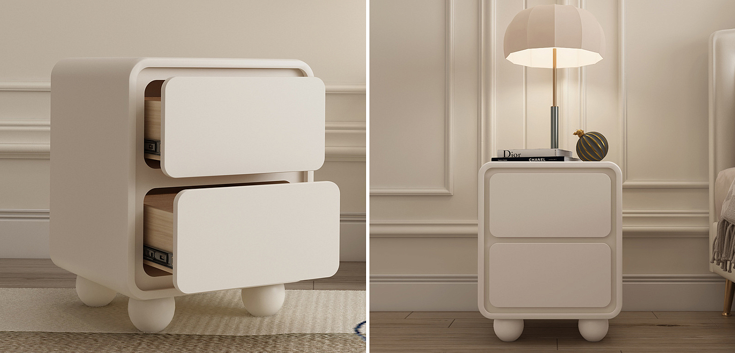 Тумба Cobb Beige Nightstand Тумба Cobb Beige Nightstand - Loft-Concept в Брянске