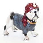 Статуэтка собака в бандане Fashionable Dogs Pirate варинант исполнения - 1 | Loft Concept в Брянске