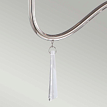 Люстра цвета никель с прозрачными стеклянными подвесками в форме капель Elstead Lighting варинант исполнения - 12 | Loft Concept в Брянске