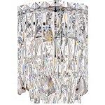 Люстра круглая с хрустальными подвесками на серебряном каркасе Roul Crystal Light варинант исполнения - 12 | Loft Concept в Брянске